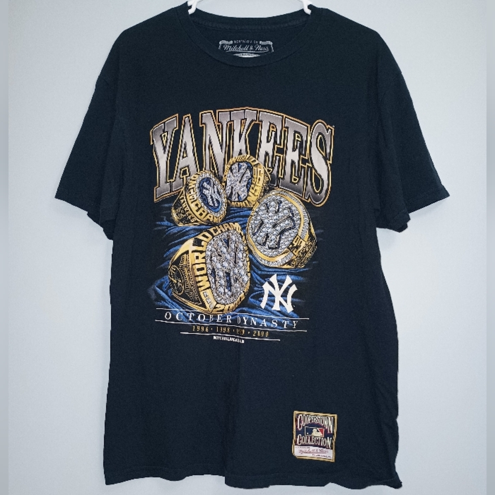 Men's‎ Mitchell & Ness Yankees Championship Rings Tee L